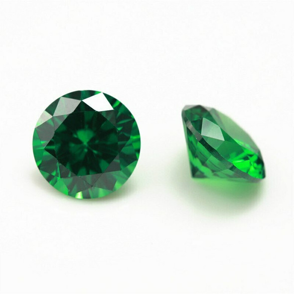 5A Emerald CZ | Round Faceted | H1901E